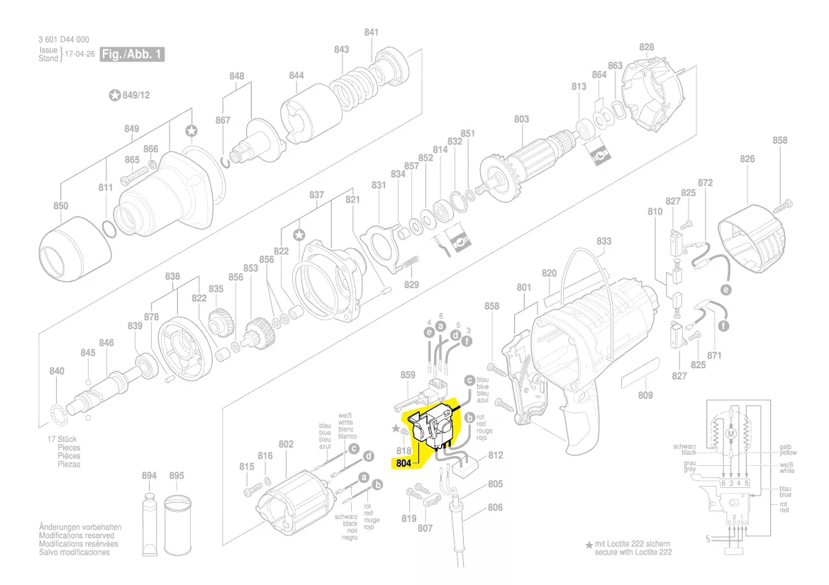 Interrupteur réf. 1 607 200 252 BOSCH